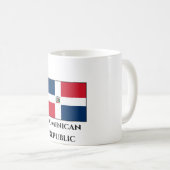Flagge der Dominikanischen Republik Kaffeetasse (VorderseiteRechts)