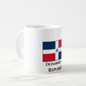Flagge der Dominikanischen Republik Kaffeetasse (Vorderseite Links)