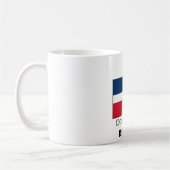 Flagge der Dominikanischen Republik Kaffeetasse (Links)