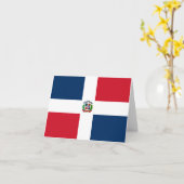 Flagge der Dominikanischen Republik Karte (Gelbe Blume)