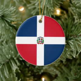 Flagge der Dominikanischen Republik Keramik Ornament