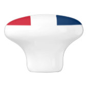 Flagge der Dominikanischen Republik Keramikknauf (Seitenansicht)