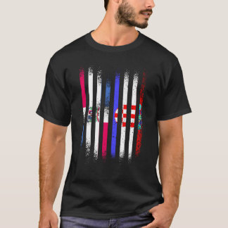 Flagge der Dominikanischen Republik Kroatien Große T-Shirt