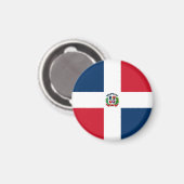 Flagge der Dominikanischen Republik Magnet (Vorderseite/Rückseite)
