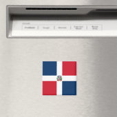Flagge der Dominikanischen Republik Magnet (In Situ (Geschirrspüler))