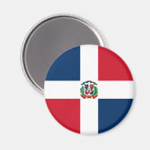 Flagge der Dominikanischen Republik Magnet (Vorderseite/Rückseite)