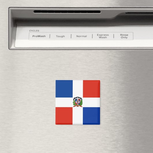 Flagge der Dominikanischen Republik Magnet (In Situ (Geschirrspüler))