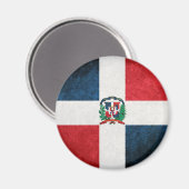 Flagge der Dominikanischen Republik Magnet (Vorderseite/Rückseite)