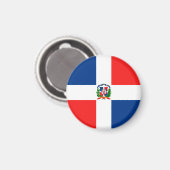 Flagge der Dominikanischen Republik Magnet (Vorderseite/Rückseite)