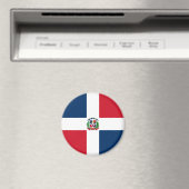 Flagge der Dominikanischen Republik Magnet (In Situ (Geschirrspüler))