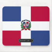 Flagge der Dominikanischen Republik Mousepad (Vorne)