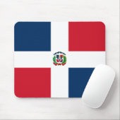 Flagge der Dominikanischen Republik Mousepad (Mit Mouse)