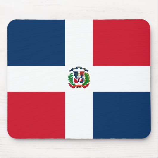 Flagge der Dominikanischen Republik Mousepad (Vorne)
