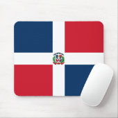 Flagge der Dominikanischen Republik Mousepad (Mit Mouse)