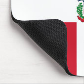 Flagge der Dominikanischen Republik Mousepad (Ecke)