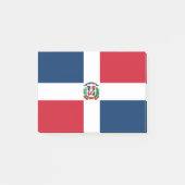 Flagge der Dominikanischen Republik nach dem IT-Sy Post-it Klebezettel (Vorderseite)