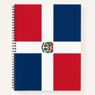 Flagge der Dominikanischen Republik Notizblock