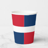 Flagge der Dominikanischen Republik Pappbecher (Rechts)