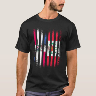 Flagge der Dominikanischen Republik Peru Landflagg T-Shirt