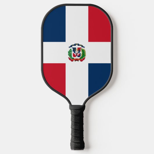 Flagge der Dominikanischen Republik Pickleball Schläger (Vorderseite)