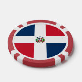 Flagge der Dominikanischen Republik Pokerchips (Einzeln)