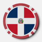 Flagge der Dominikanischen Republik Pokerchips (Rückseite)