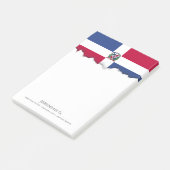 Flagge der Dominikanischen Republik Post-it Klebezettel (angewinkelt)