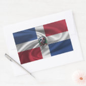 Flagge der Dominikanischen Republik Rechteckiger Aufkleber (Umschlag)