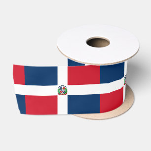 Flagge der Dominikanischen Republik Satinband