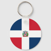 Flagge der Dominikanischen Republik Schlüsselanhänger (Vorderseite)