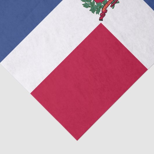 Flagge der Dominikanischen Republik Seidenpapier (Ausschnitt)