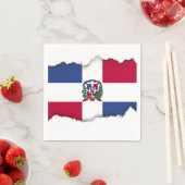 Flagge der Dominikanischen Republik Serviette (Beispiel)