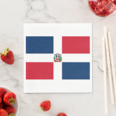Flagge der Dominikanischen Republik Serviette (Beispiel)