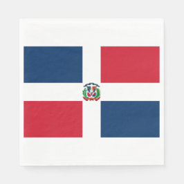 Flagge der Dominikanischen Republik Serviette