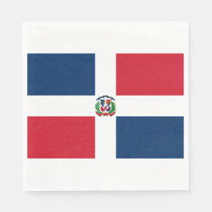 Flagge der Dominikanischen Republik Serviette
