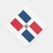 Flagge der Dominikanischen Republik Serviette (Ecke)