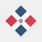 Flagge der Dominikanischen Republik Serviette (Ecke)