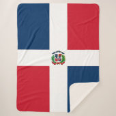 Flagge der Dominikanischen Republik Sherpadecke (Vorderseite)