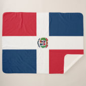 Flagge der Dominikanischen Republik Sherpadecke (Vorderseite (Horizontal))