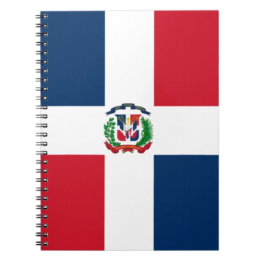 Flagge der Dominikanischen Republik Spiral Foto No Notizblock (Vorderseite)