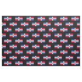 Flagge der Dominikanischen Republik Stoff (Fat Quarter (45,7 x 55,9 cm))