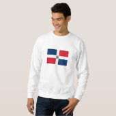 Flagge der Dominikanischen Republik Sweatshirt (Vorne ganz)