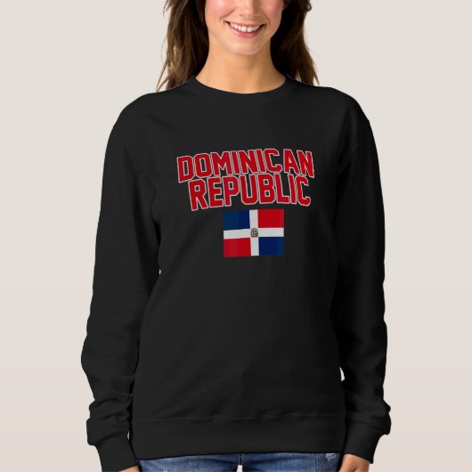 Flagge der Dominikanischen Republik Sweatshirt (Vorderseite)