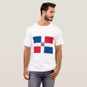Flagge der Dominikanischen Republik T-Shirt (Vorne ganz)