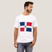 Flagge der Dominikanischen Republik T-Shirt (Vorne ganz)
