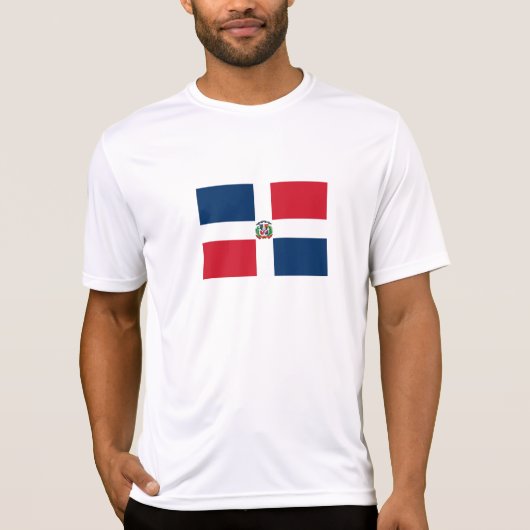 Flagge der Dominikanischen Republik T-Shirt (Vorderseite)