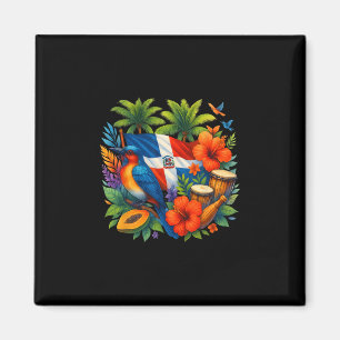 Flagge der Dominikanischen Republik Urlaub Reise T Magnet