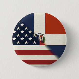 Flagge der Dominikanischen Republik | US D.R. Button