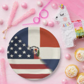 Flagge der Dominikanischen Republik | US D.R. Pappteller (Party)