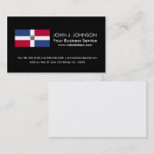 Flagge der Dominikanischen Republik Visitenkarte (Vorne/Hinten)